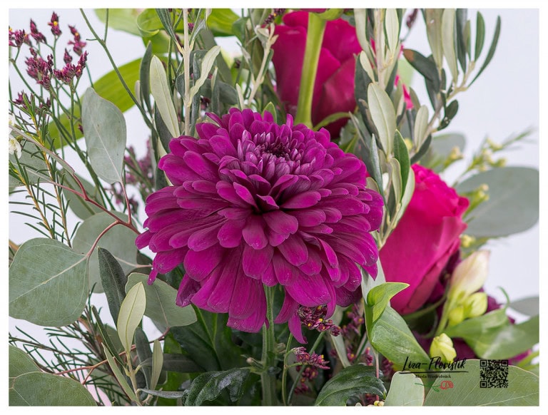 Bouquet of pink chrysanthemums