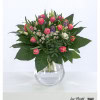 Spring bouquet 2025 - harmonious bouquet with colorful tulips, delicate chamomile flowers, elegant lisianthus and fragrant hyacinths, artfully arranged with fresh greenery - a perfect choice for spring moments!