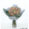 Bouquet with 12 roses and gypsophila - delicate rosé, elegant packaging, delivered free of charge in Rheda-Wiedenbrück & the surrounding area. Order now!