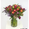 Vibrant Tulip Bouquet – Spring Accents in Vibrant Colors