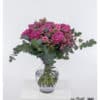 Pink and Rose Bouquet with Roses and Eucalyptus